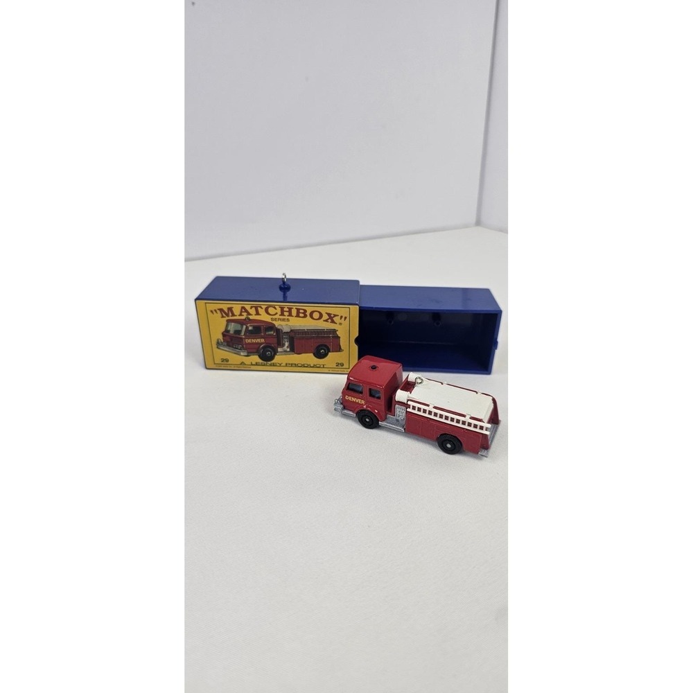 2002 Hallmark‎ Keepsake Ornaments Matchbox 50th Anniversary 29-C Fire Pumper Set